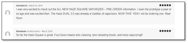 Haze Vaporizers Reviews
